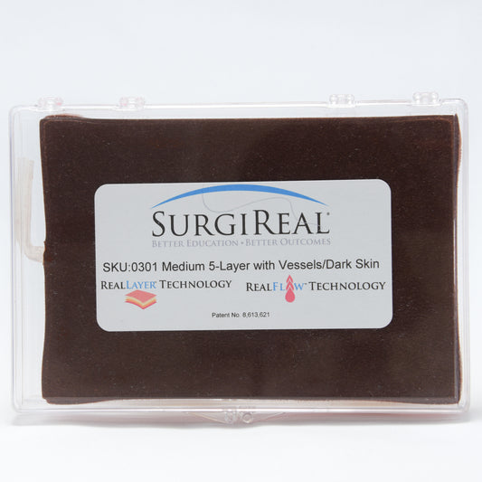 Medium 5layer Realsuture Realflow Suture Pad Dark Skin - Erler Zimmer