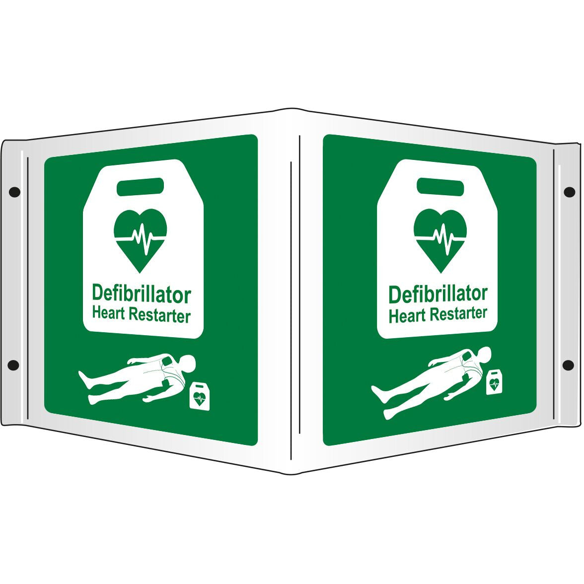 Fec Projecting Sign AED 3D Projecting Sign, 35x20cm – Medisave UK