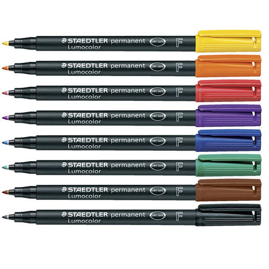 STAEDTLER LUMOCOLOR F PERM WLT8 318WP8 Pack Of 8 - Staedtler