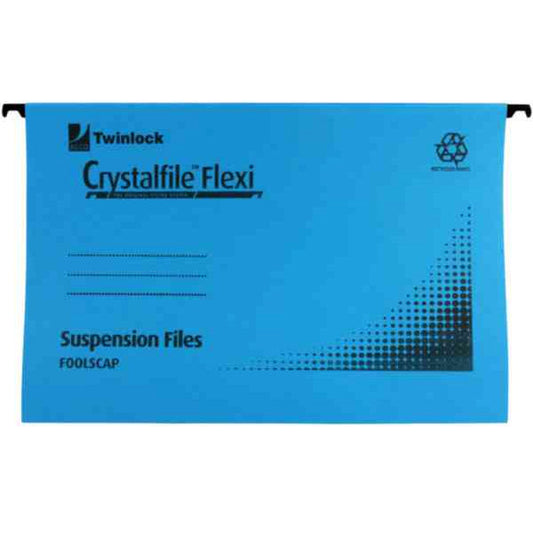 Rexel Crystalfile Flex Std Fc Blue Pk50 - Rexel Crystalfile