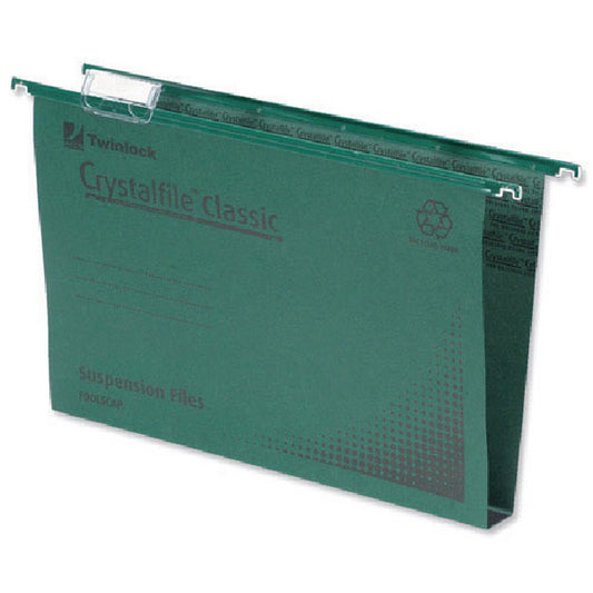 C/File Classic Fc 50mm Green Pk50 71750 - Rexel Crystalfile