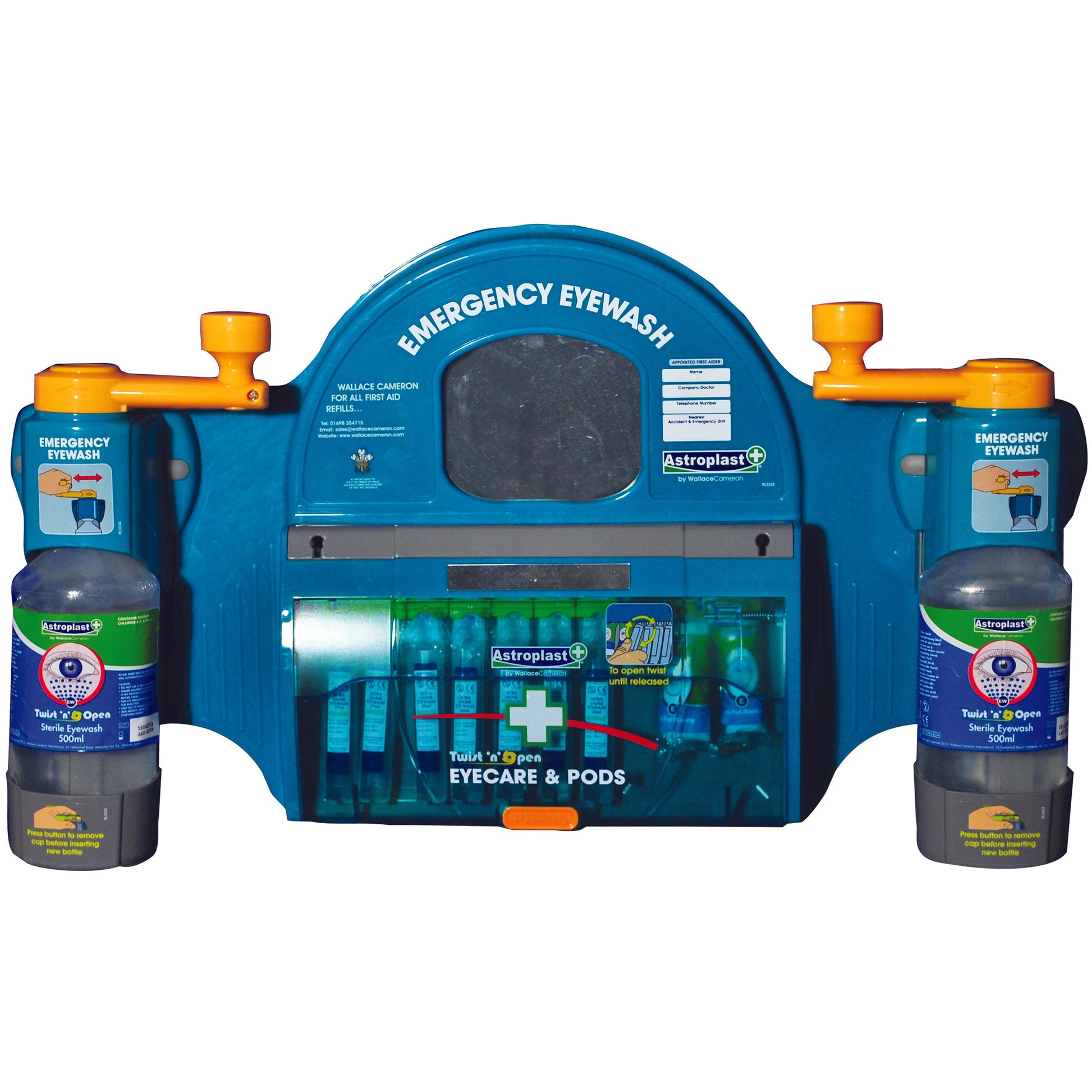 Wallace Cameron Eyewash Station Large, Twist and Open - Wallace Cameron