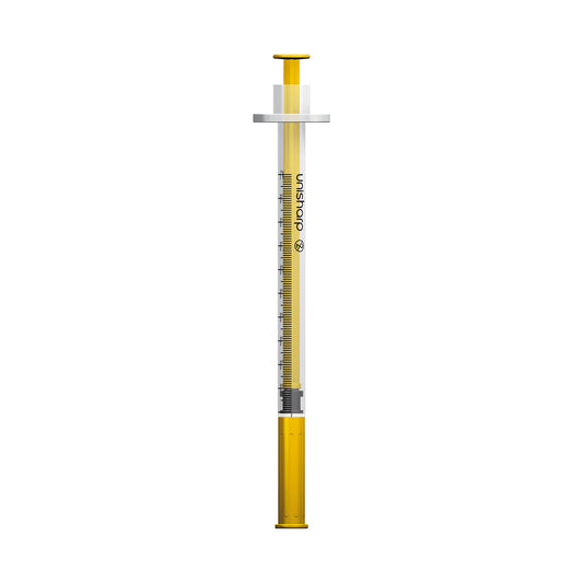 Unisharp 1ml Fixed 30G 0.5" Gold  x 100 - Unisharp