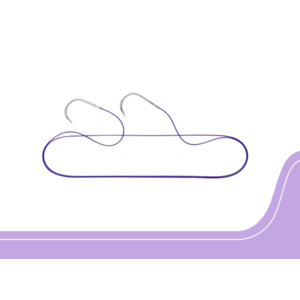 W9561 30cm Vicryl Absorbable Coated Braided Violet 7/0 6.5mm 3/8 Circle Spatula Micro-Point Double Needle - Ethicon