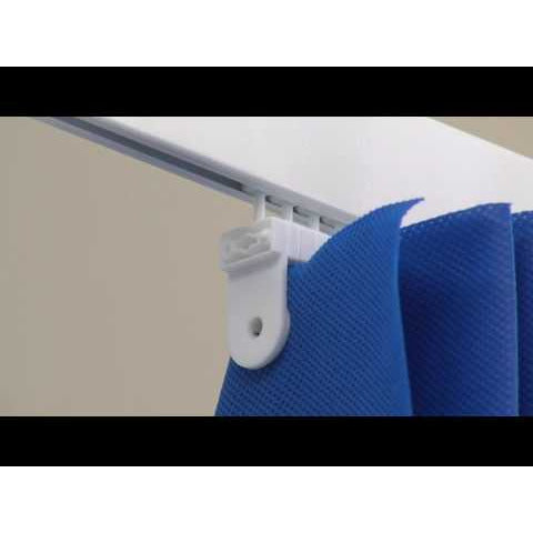 Disposable Curtains Eyelet Fit Large 7500mm x 2000mm - Pacific Blue x 5