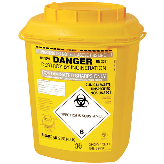 Sharpak 22L yellow lid - Sharpaks