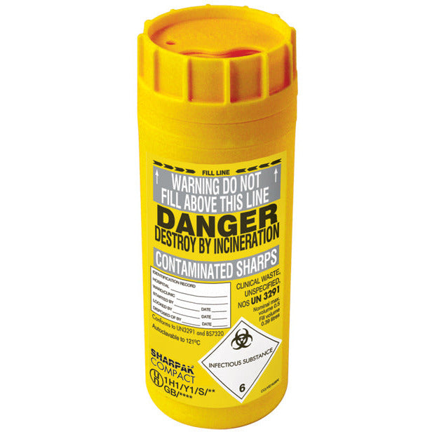 Sharpak compak yellow - 0.5ltr – Medisave UK