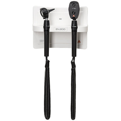 HEINE EN200 LED Wall Diagnostic Station - With K180 F.O Otoscope & K180 Ophthalmoscope