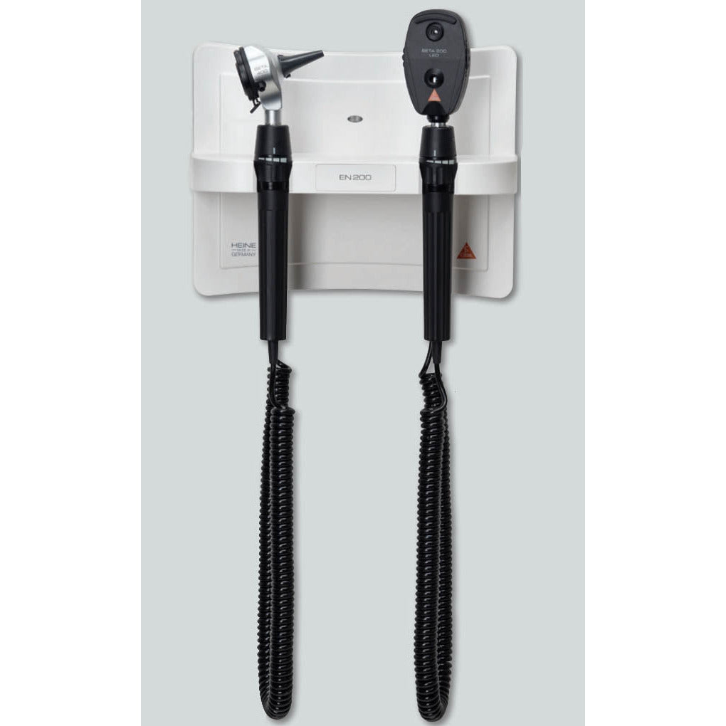 EN 200 Kit with EN 200 Wall Transformer, K 180 F.O. Otoscope, K 180 Ophthalmoscope - Heine