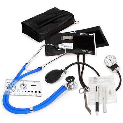 Aneroid Sphygmomanometer, Stethoscope & Accessories Nurse Kit - 