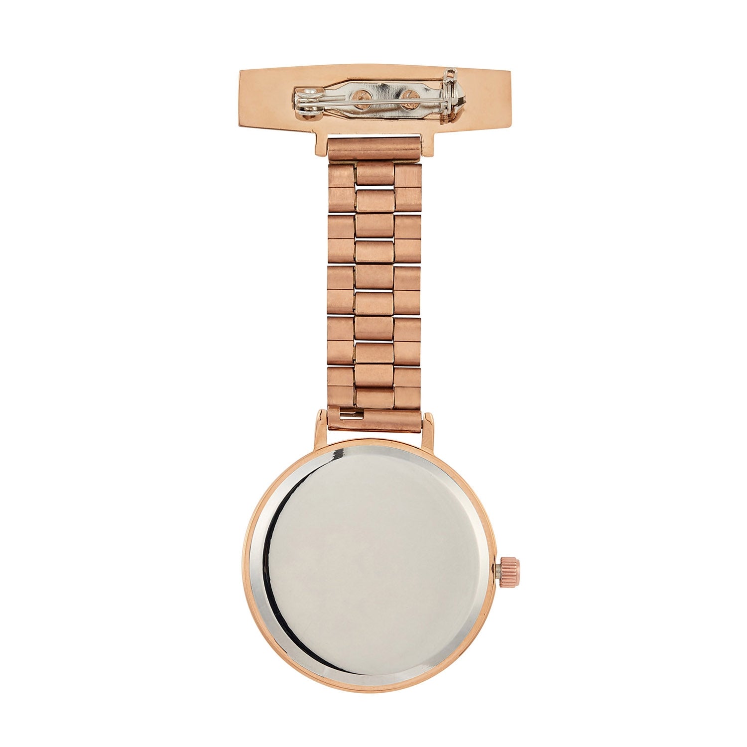 Annie Apple Nurses Fob Watch - Meraki - Pearl/Rose Gold - Link - 35mm - Annie Apple