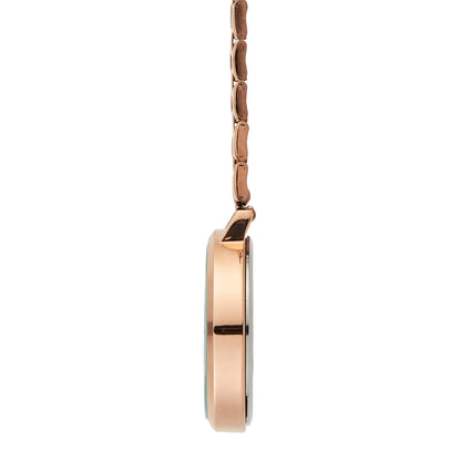 Annie Apple Nurses Fob Watch - Meraki - Pearl/Rose Gold - Link - 35mm - Annie Apple
