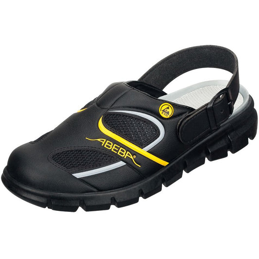 Abeba Dynamic A-Micro Medical Shoes with Breathable Inlay - Black/Yellow - Size 4 - Abeba