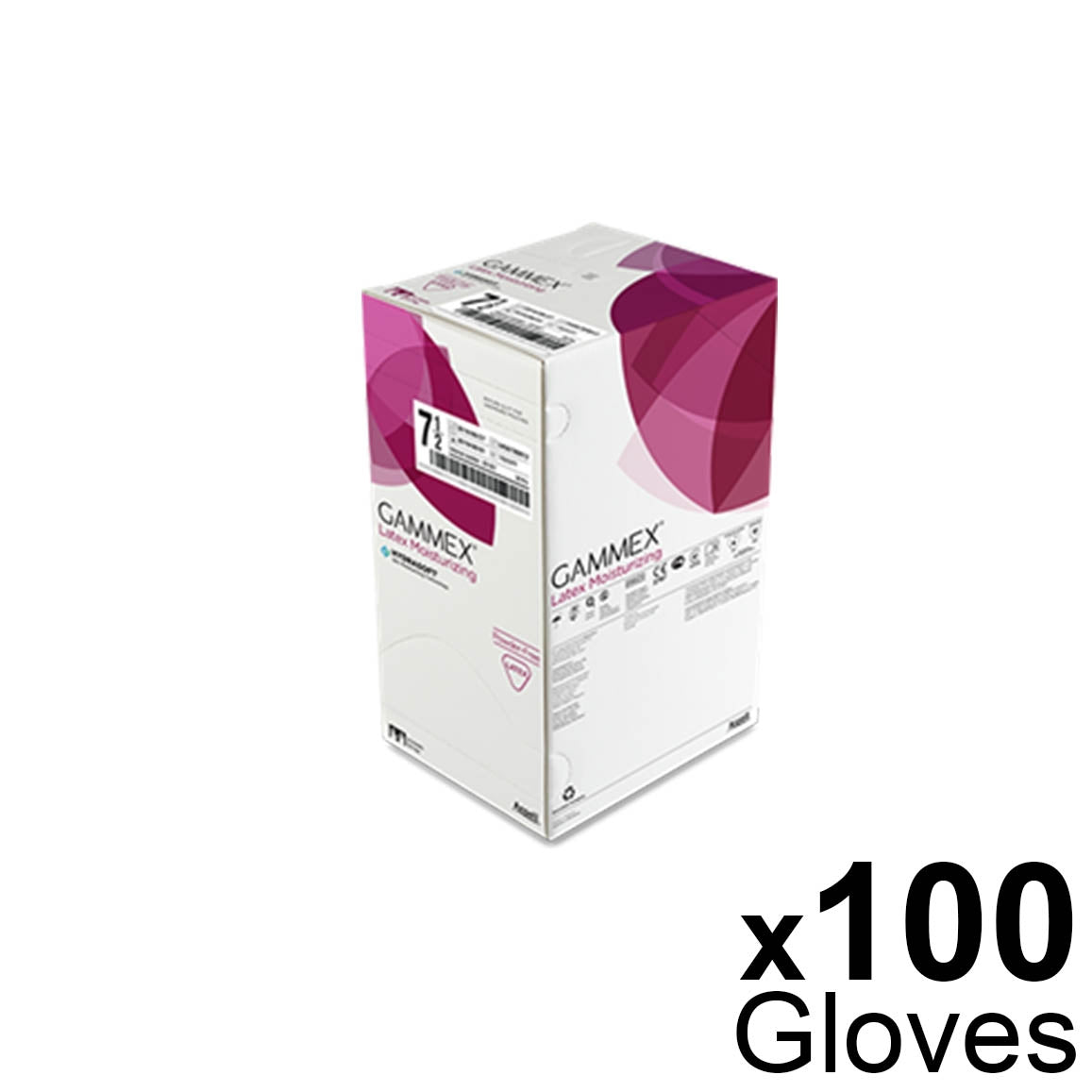 GAMMEX Latex Moisturizing Latex - Powder-Free Surgical Glove x 50 Pairs
