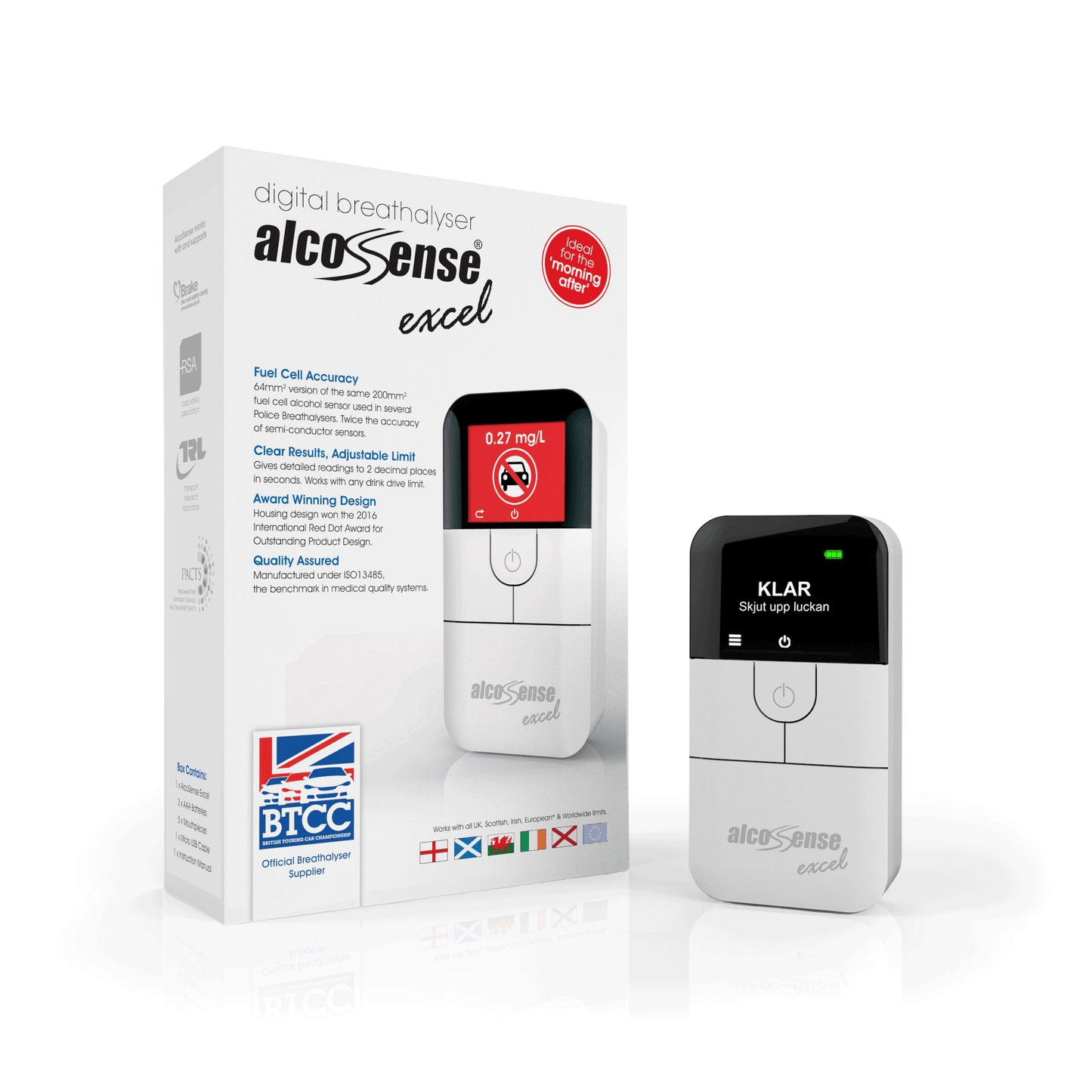 AlcoSense Excel Fuel Cell Breathalyzer - Multi Alert - Alcosense