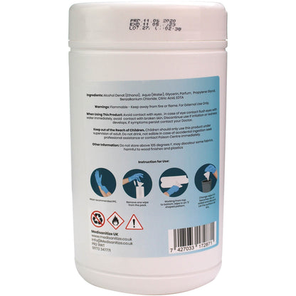 70% Alcohol Wipes - 150 Wipes - Medisanitize
