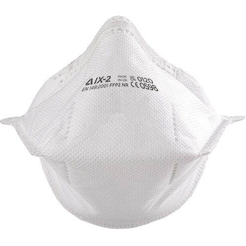 Alpha Solway FFP2 Mask IXL-2V Horizontal Fold Flat Large - Valved - Box of 15 - Alpha Solway