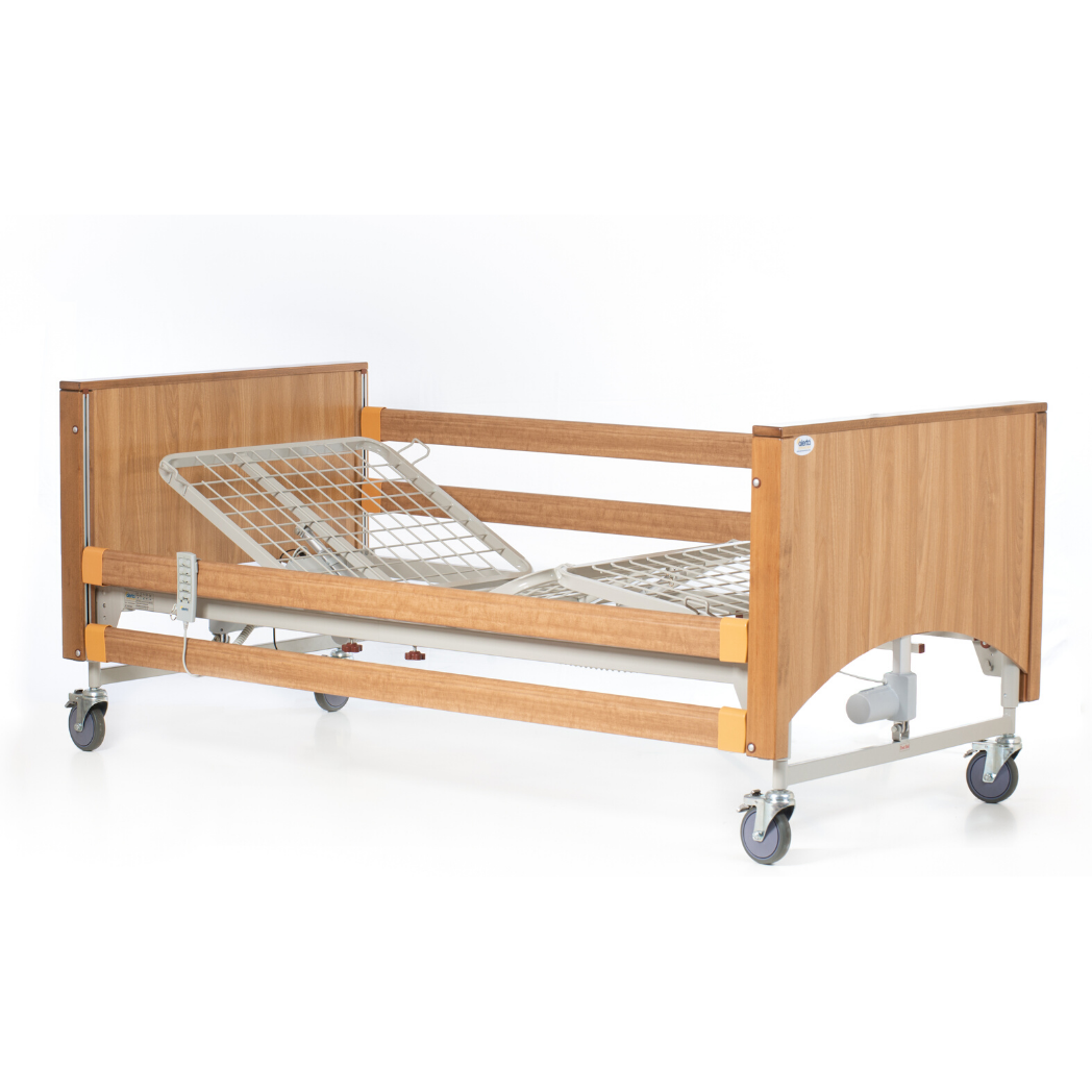 Alerta Lomond Standard Electric Hi-Lo 4 Seation Profiling Bed, Oak - Alerta