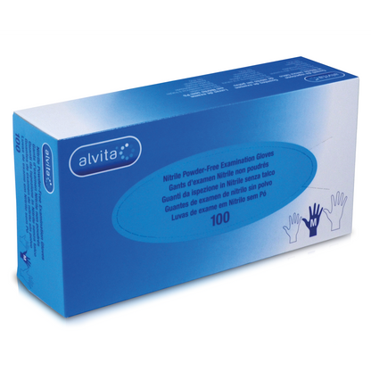 Nitrile Gloves Small - x100 [EN455 Medical Grade] - Alvita