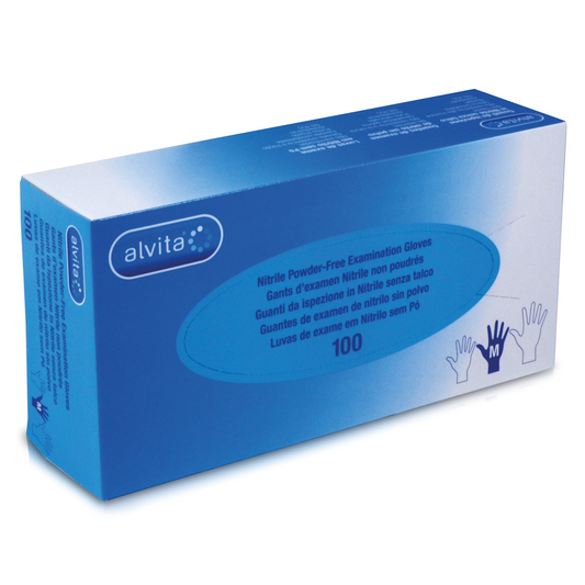 Nitrile Gloves Medium - x100 [EN455 Medical Grade] - Alliance Healthcare