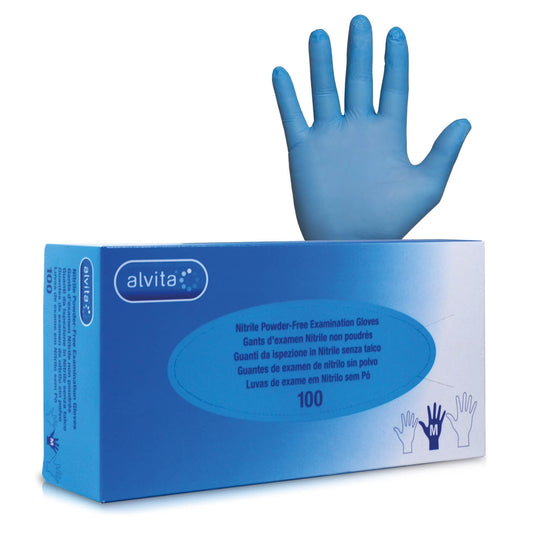 Nitrile Gloves Medium - x100 [EN455 Medical Grade] - Alvita