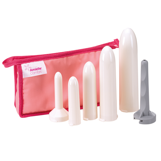 Amielle Care Vaginal Dilators 4 Cones 1 Handle 1 Bag - Owen Mumford