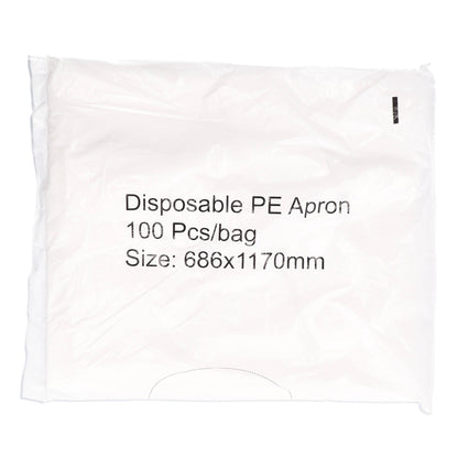 Disposable Aprons -White- 16 Micron x 100