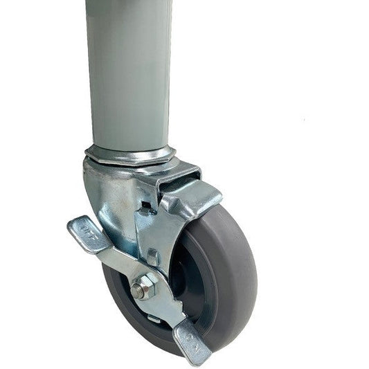 Handy Trolley Locking Castor - Pair - Grey - Aspiration Life