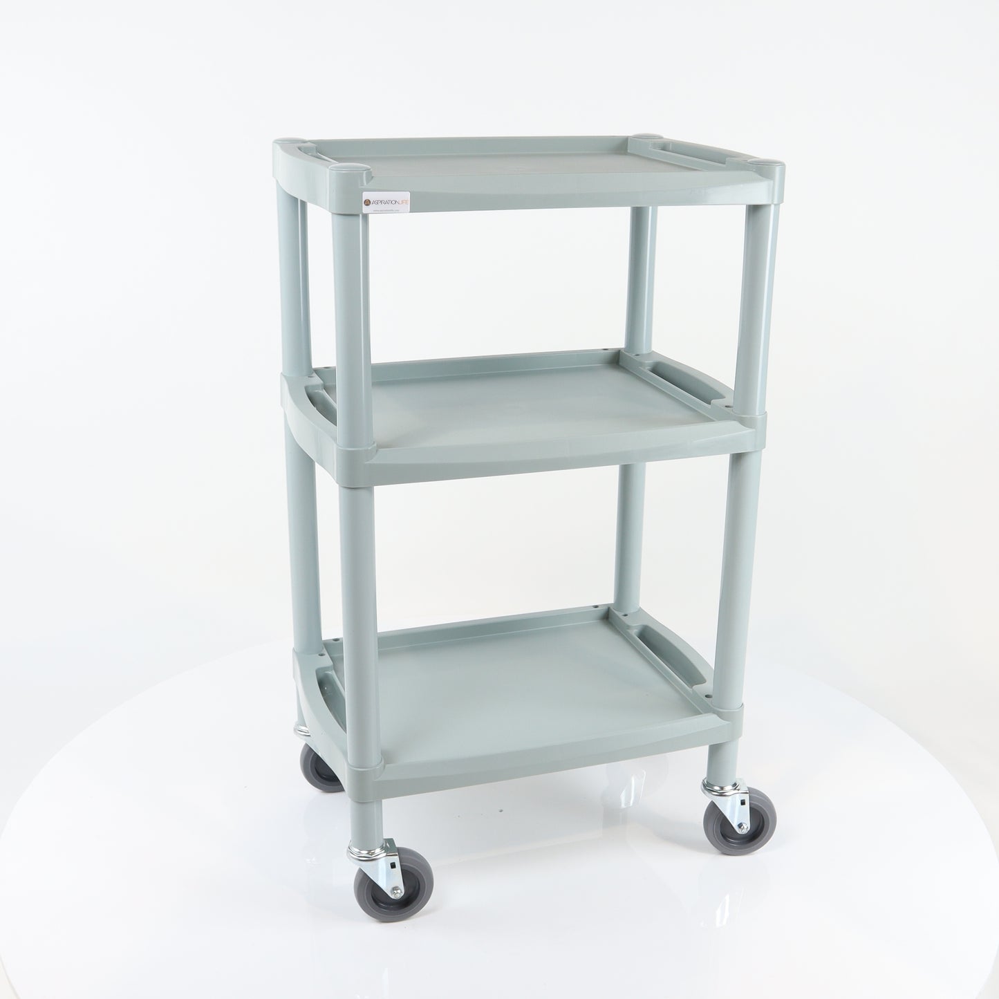 Handy Small Tall Clinical Dressing Trolley - Grey - Aspiration Life