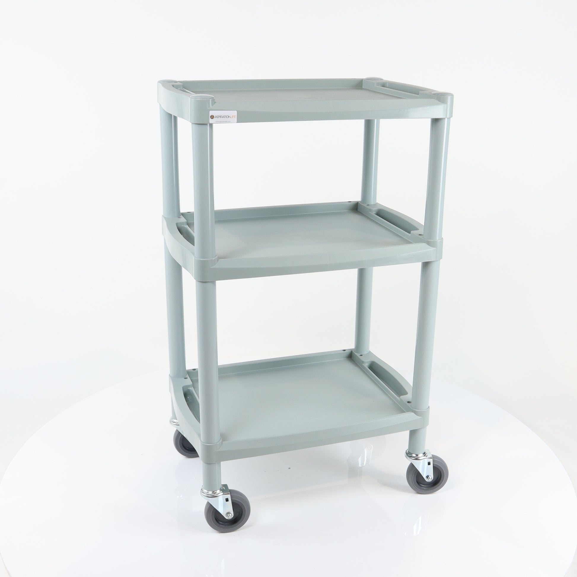 Handy Small Tall Clinical Dressing Trolley - Grey - Aspiration Life