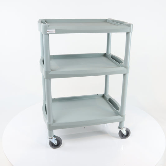 Handy Medium Tall Clinical Dressing Trolley - Grey - Aspiration Life