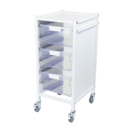 Attend 300 Medical Storage Trolley - 3 Deep Trays - Aspiration Life