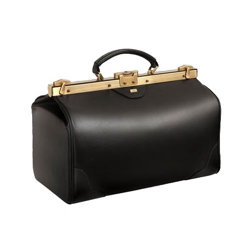 Bollmann Assista Doctors Bag - Black Leather - Bollmann