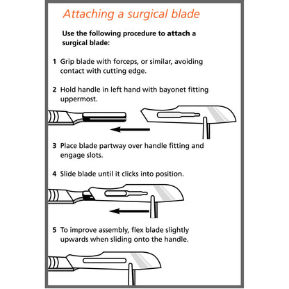 Surgical Scalpel Blade 15T - Carbon Steel - Sterile x 100 - Swann Morton