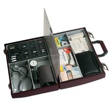 Bollmann Piccola Doctors Case: Burgundy Leather