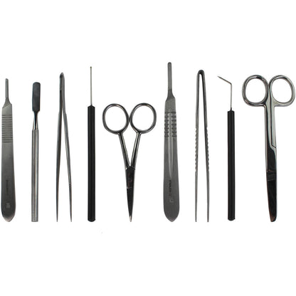 Dissection Instrument Set, 9 Piece Complete Kit - Medisave Professional