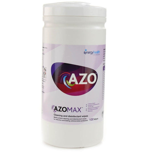AzoMax Hard Surface Disinfectant Wipes - Tub of 100 - Vernacare