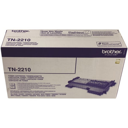 Brother TN-2210 FAX-2940 Laser Black Toner Cartridge - Brother