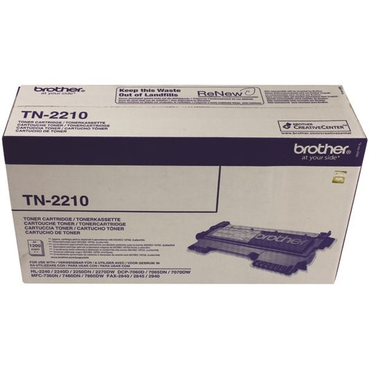 Brother TN-2210 FAX-2940 Laser Black Toner Cartridge - Brother