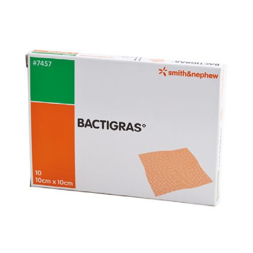 Bactigras Medicated Tulle Gras - 10cm x 10cm x 10