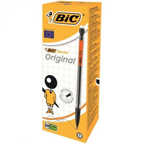 Bic Matic Original Mechanical Pencil Medium 0.7mm (Pack of 12) - Bic
