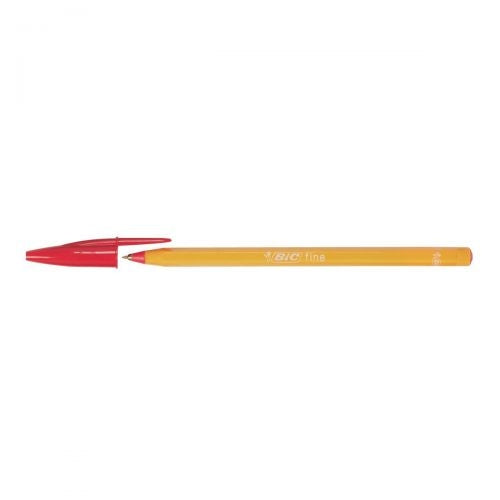 Bic Orange Fine Ballpoint Pen Red (Pack of 20) - Bic