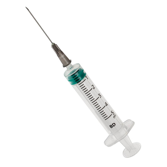 BD Emerald 5ml syringe with 22G x 1 1/4" Needle 