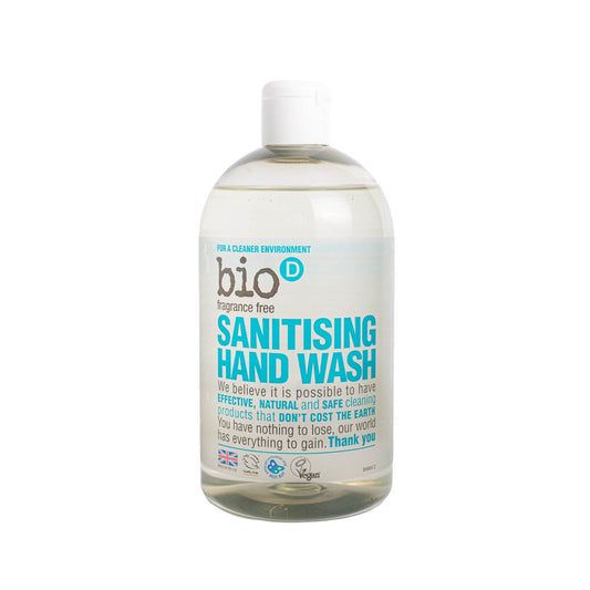 Bio-D 500ml Hand Wash Fragrance Free - Biodegradable