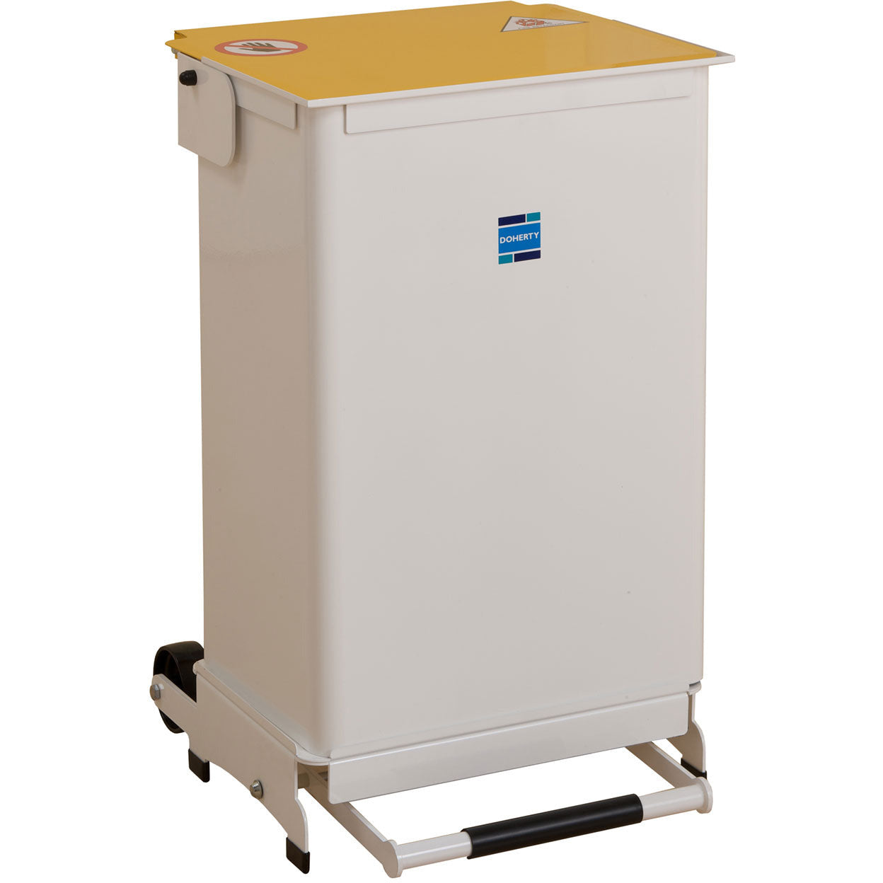 50 Litre Kendal Waste Bin with Removable Body, Yellow Lid