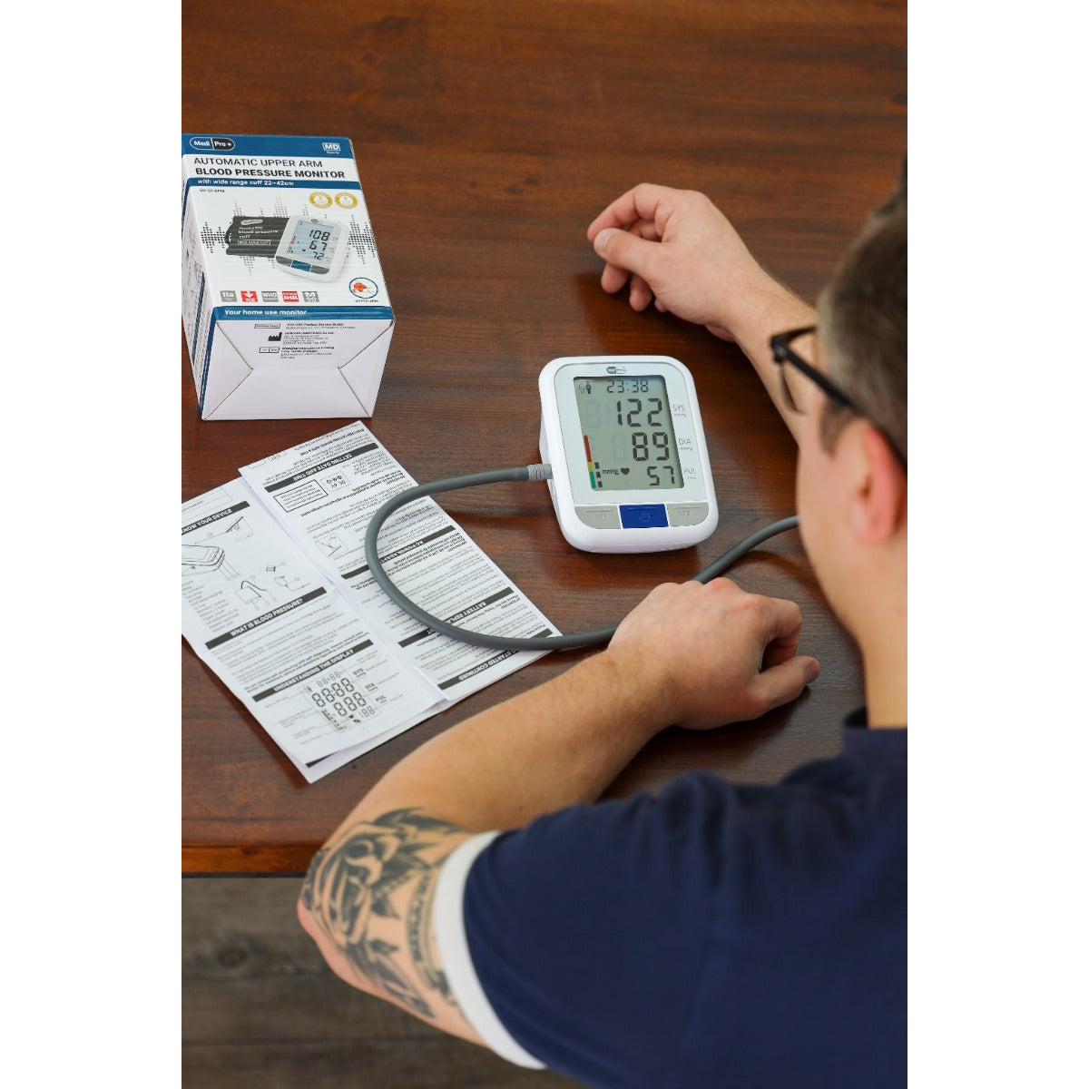 Blood Pressure Monitor - Upper Arm Device For Home Use