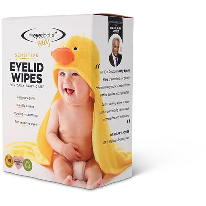 The Eye Doctor Sterile Lid Wipes For Daily Baby Care. 20 wipes - The Body Doctor