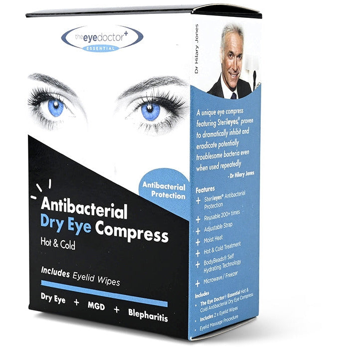 The Eye Doctor Essential Dry Eye compress hot and cold.
