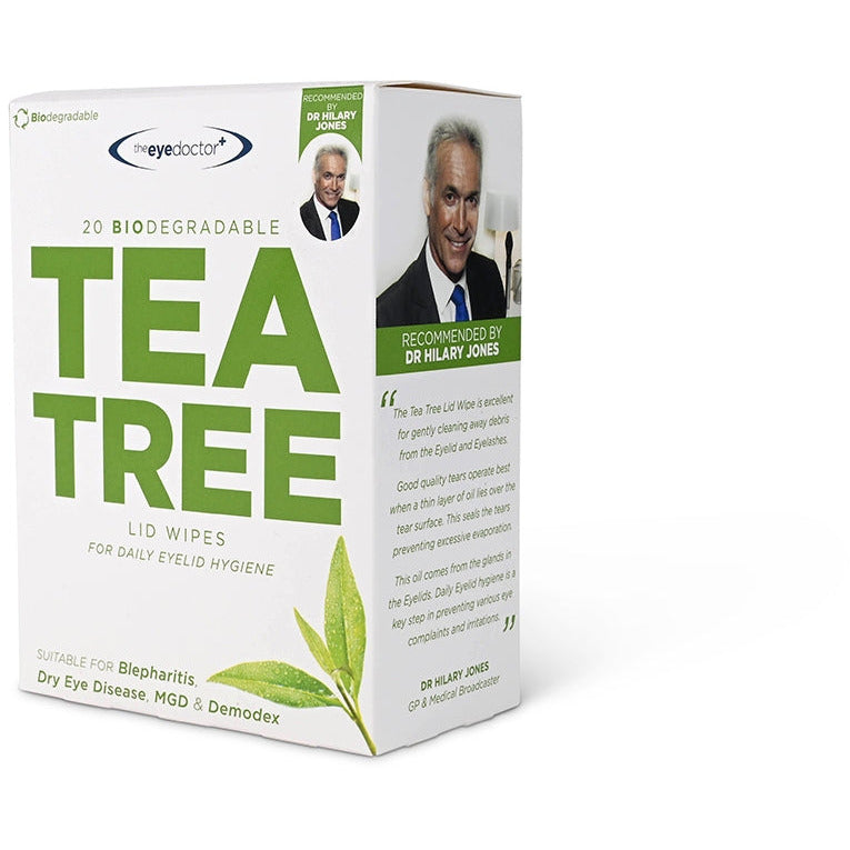 The Eye Doctor - 20 Tea Tree Oil Eye Wipes - The Body Doctor