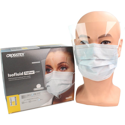 Isofluid FogFree® SecureFit® Splash Shield Masks with Visor (25) - Discontinued